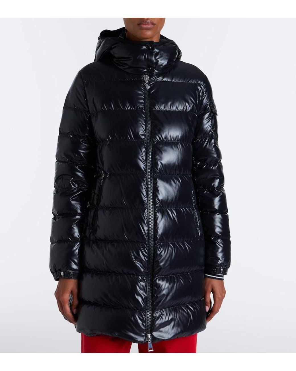 Moncler Black Courcelles Hooded Down Coat