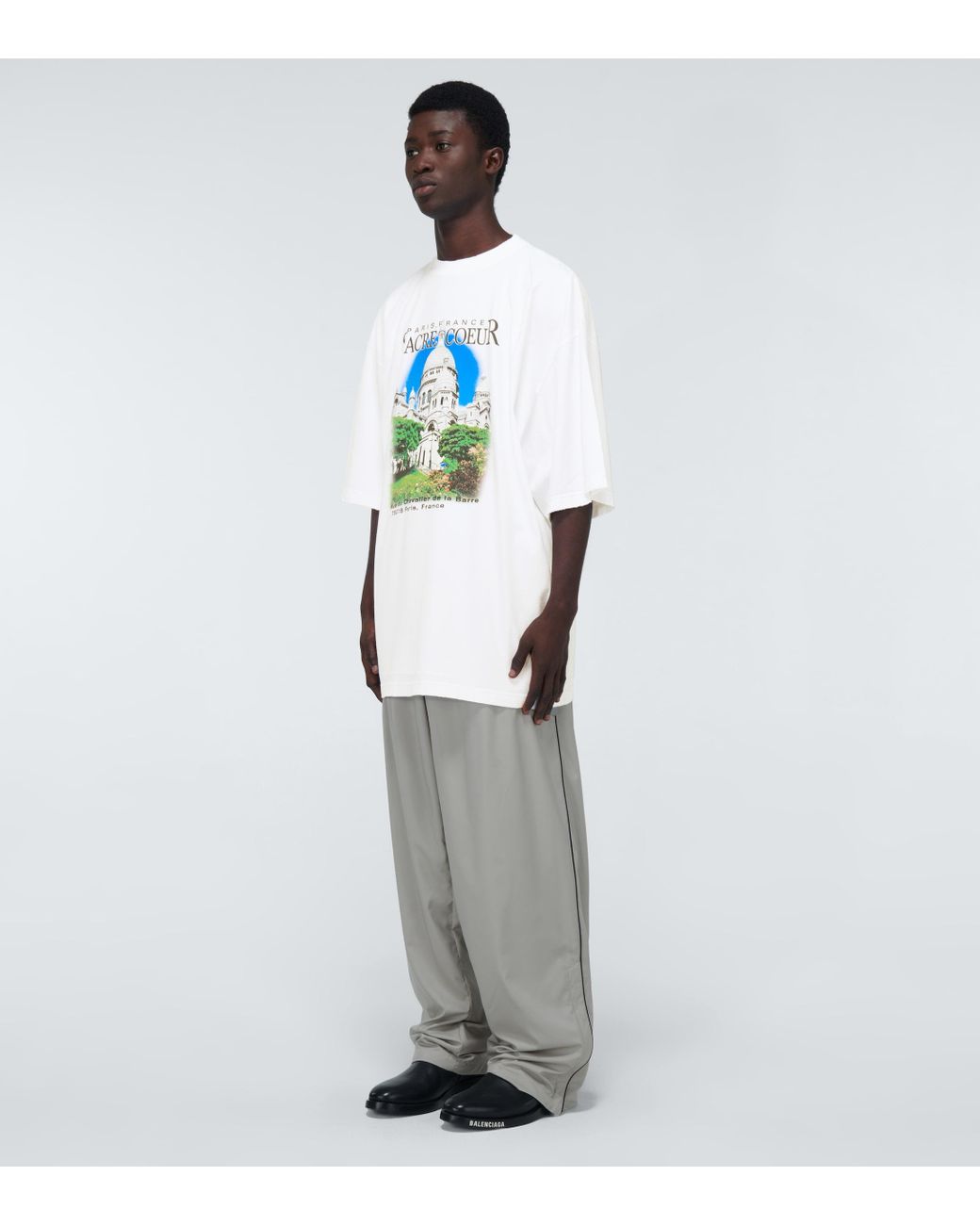 Balenciaga Sacre Coeur And Notre-dame T-shirt in White for Men | Lyst
