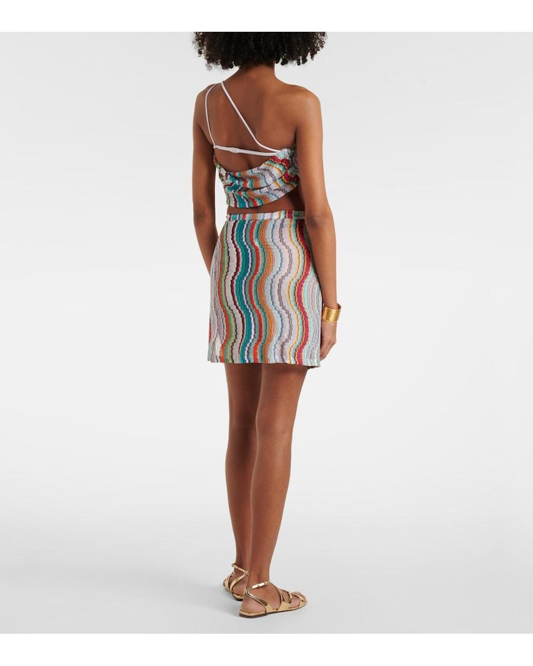 Missoni White Wrap Mini Skirt