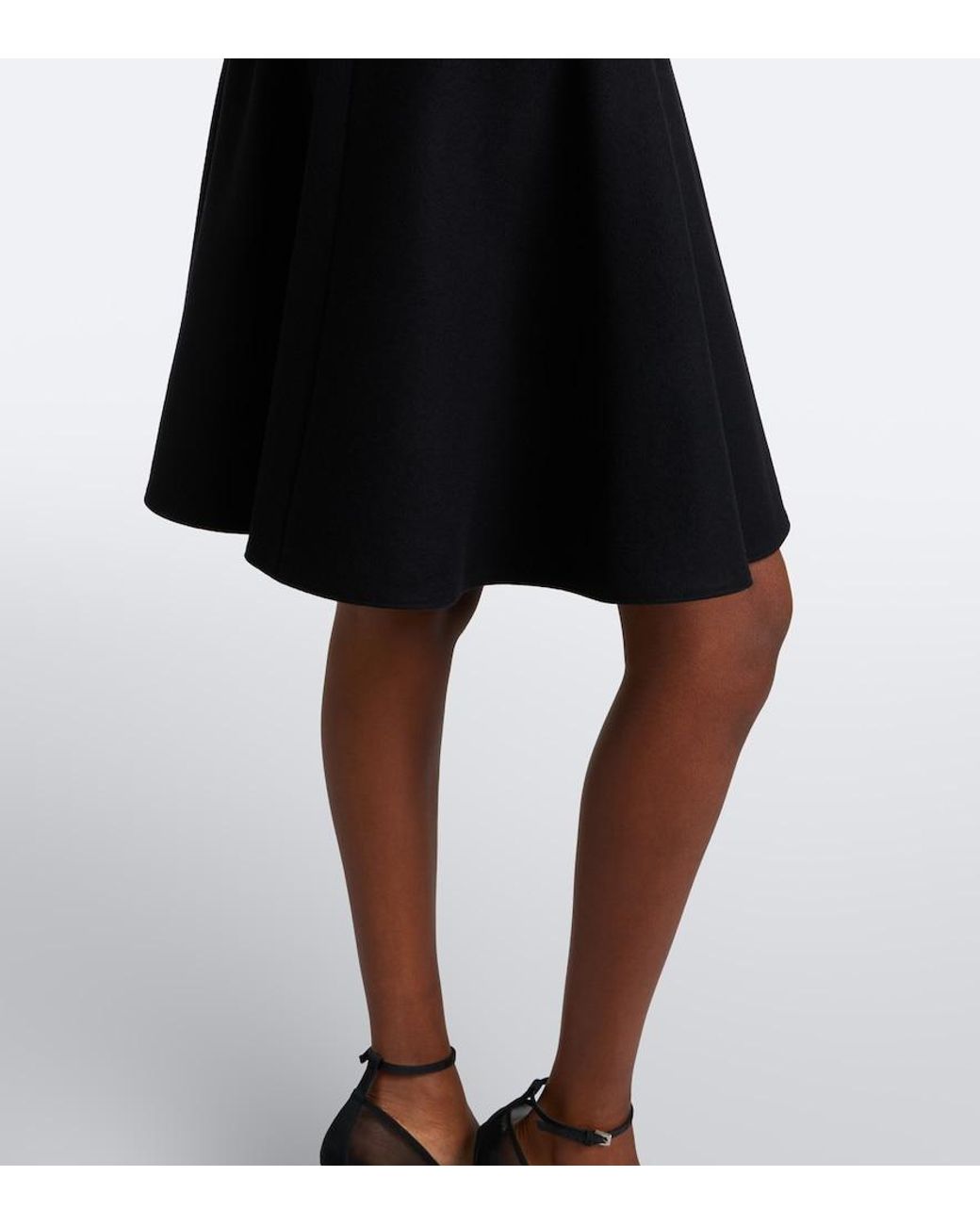 Alaïa Black Wool Miniskirt