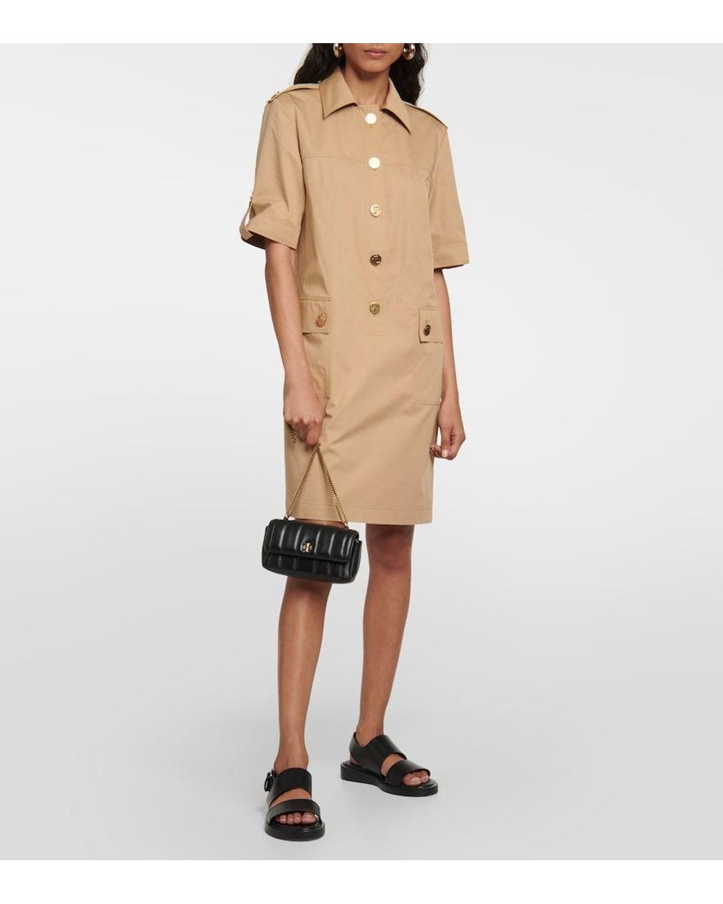 Robe courte Tory Burch en coloris Natural