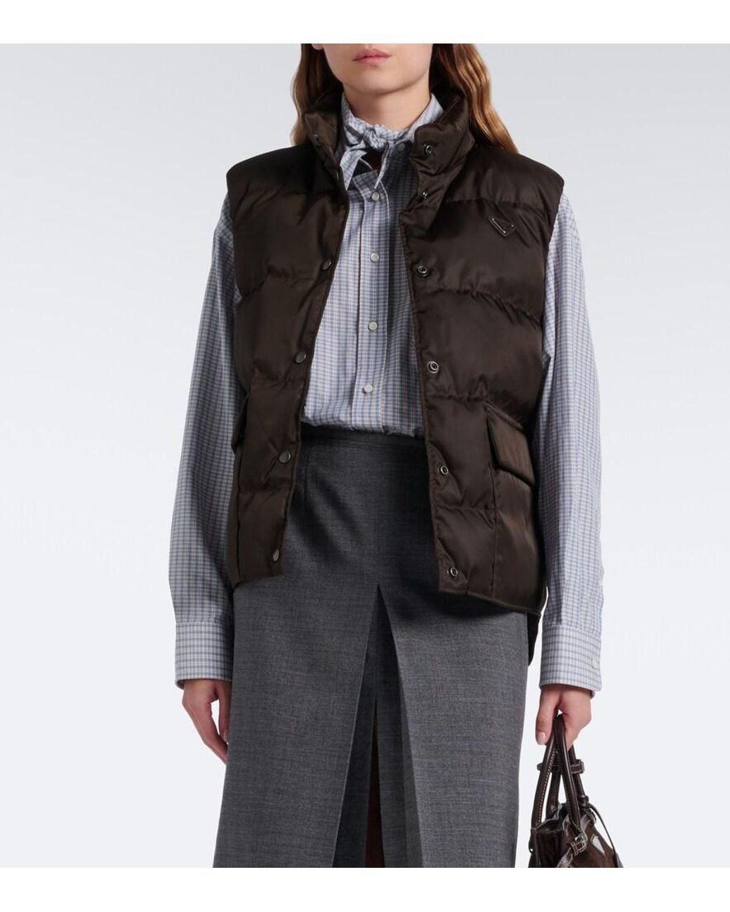 Prada Black Re-Nylon Down Vest