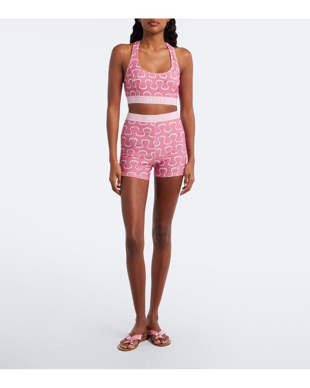 Emilio Pucci Pink Onda Jersey Shorts