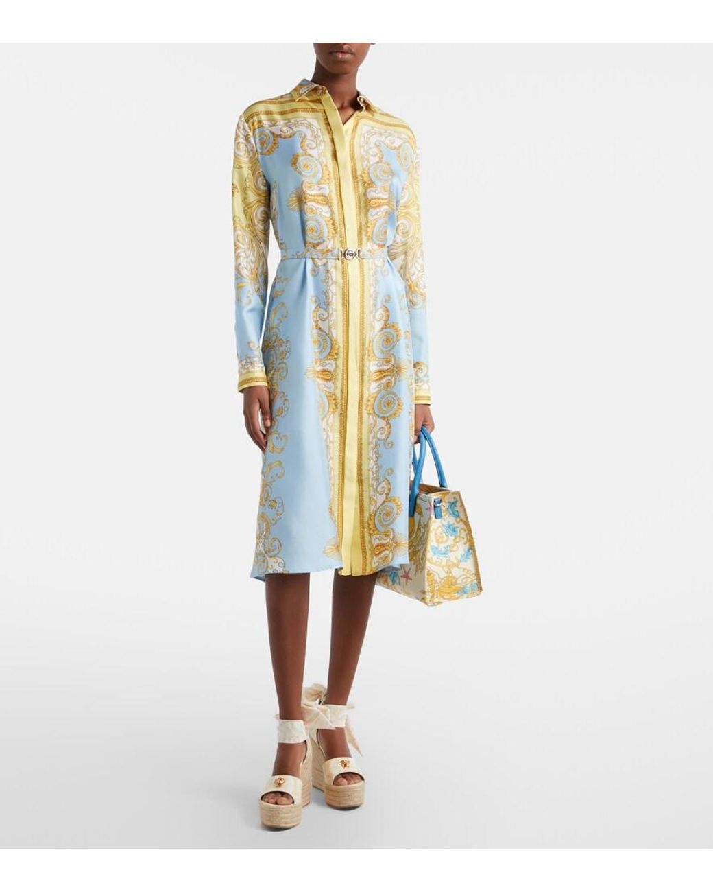 Versace Metallic Espadrille-Sandalen 120 Aus Leder