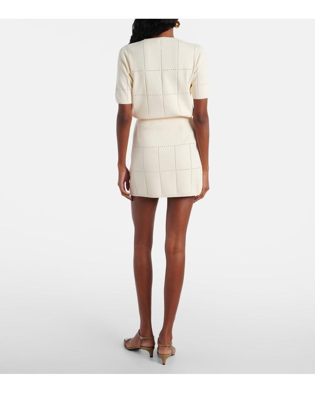 Max Mara White Simone Miniskirt