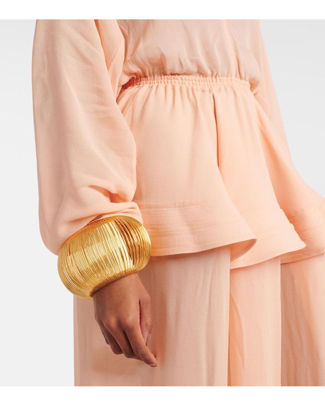 Alaïa Metallic Armreif Slinky