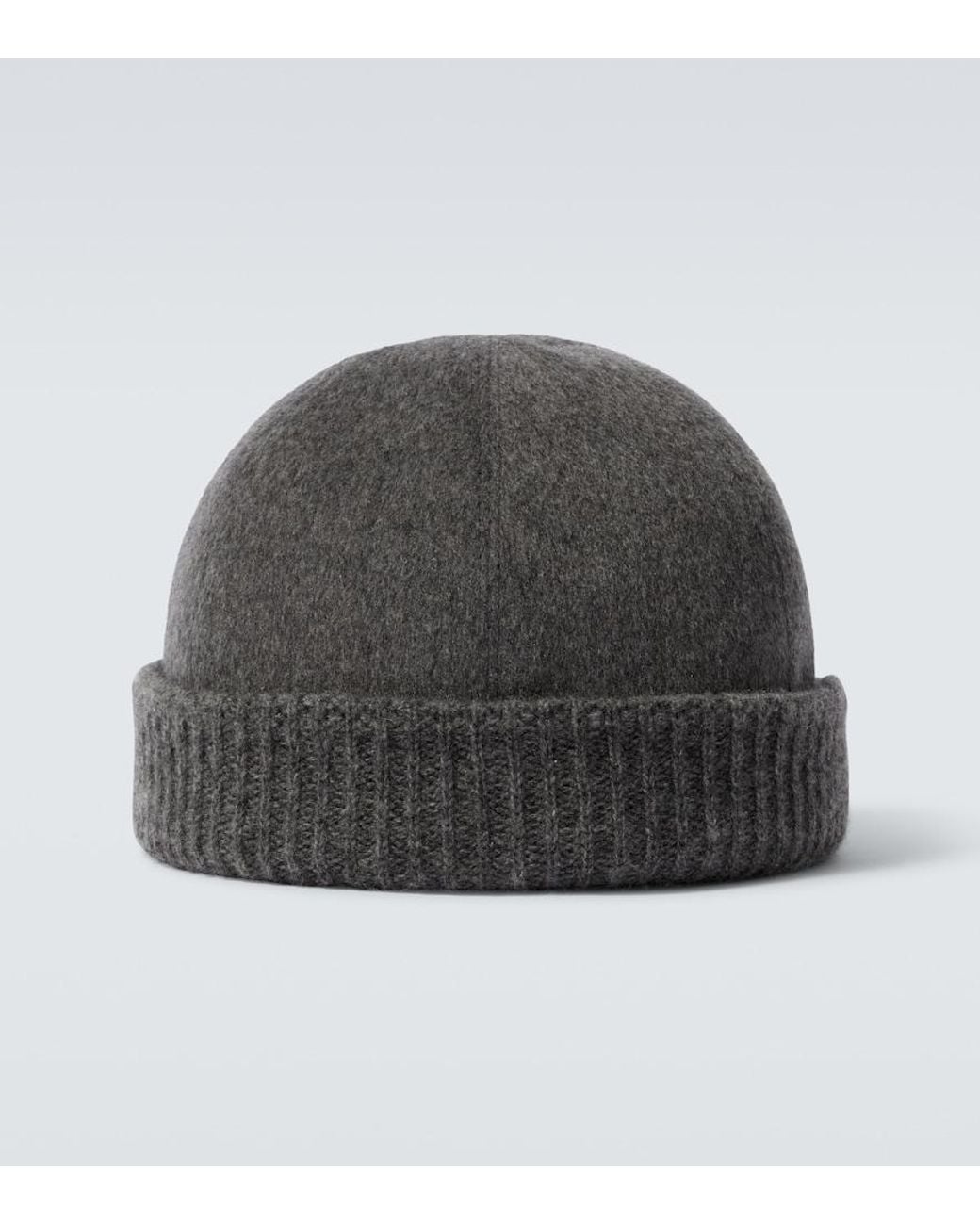 Loro Piana Gray Cashmere Beanie for men