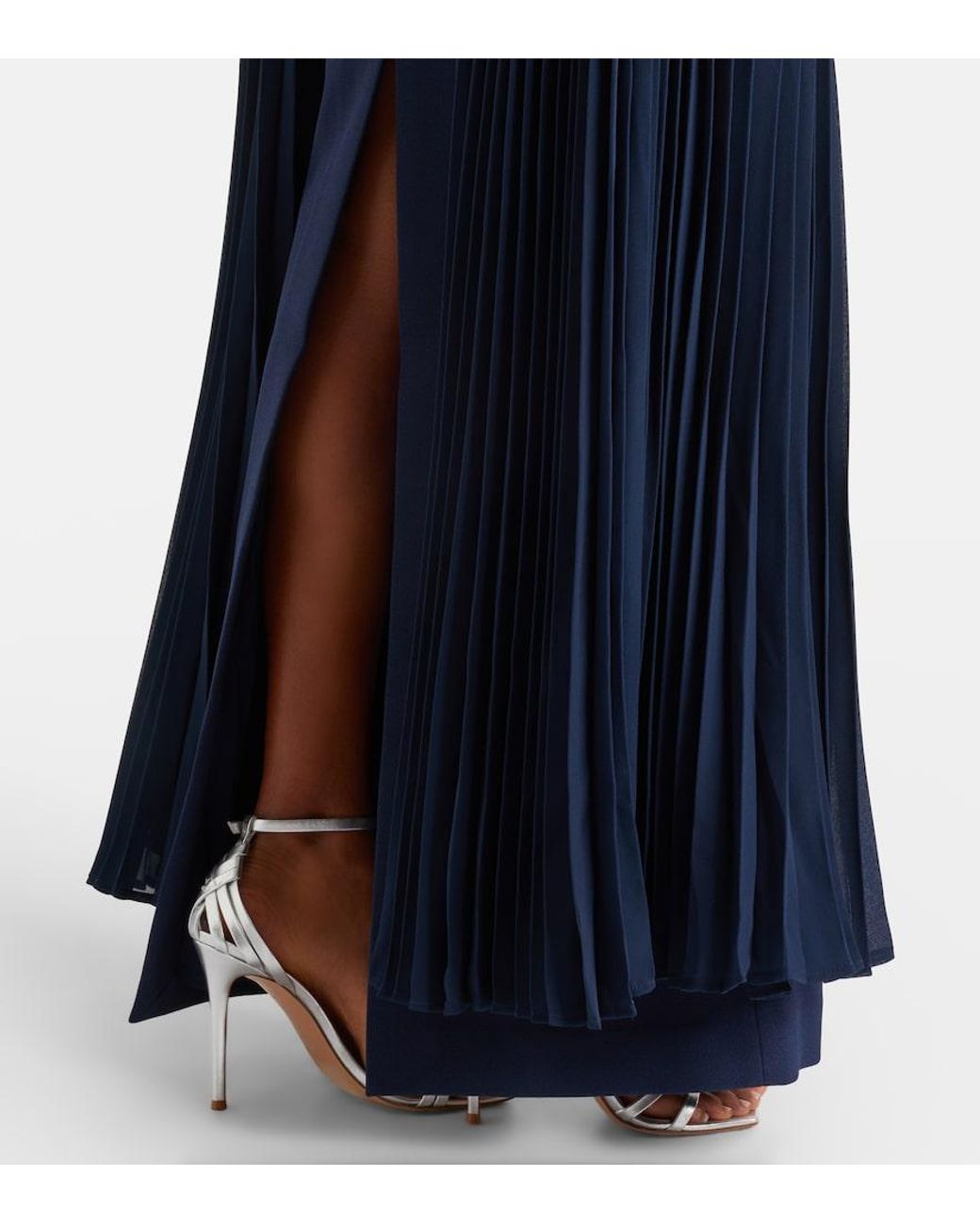 Rebecca Vallance Blue Memphis Embellished Gown