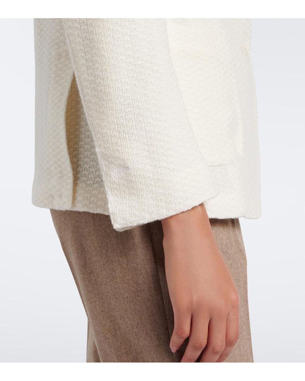 Blazer De Cachemir Eleventy de color White