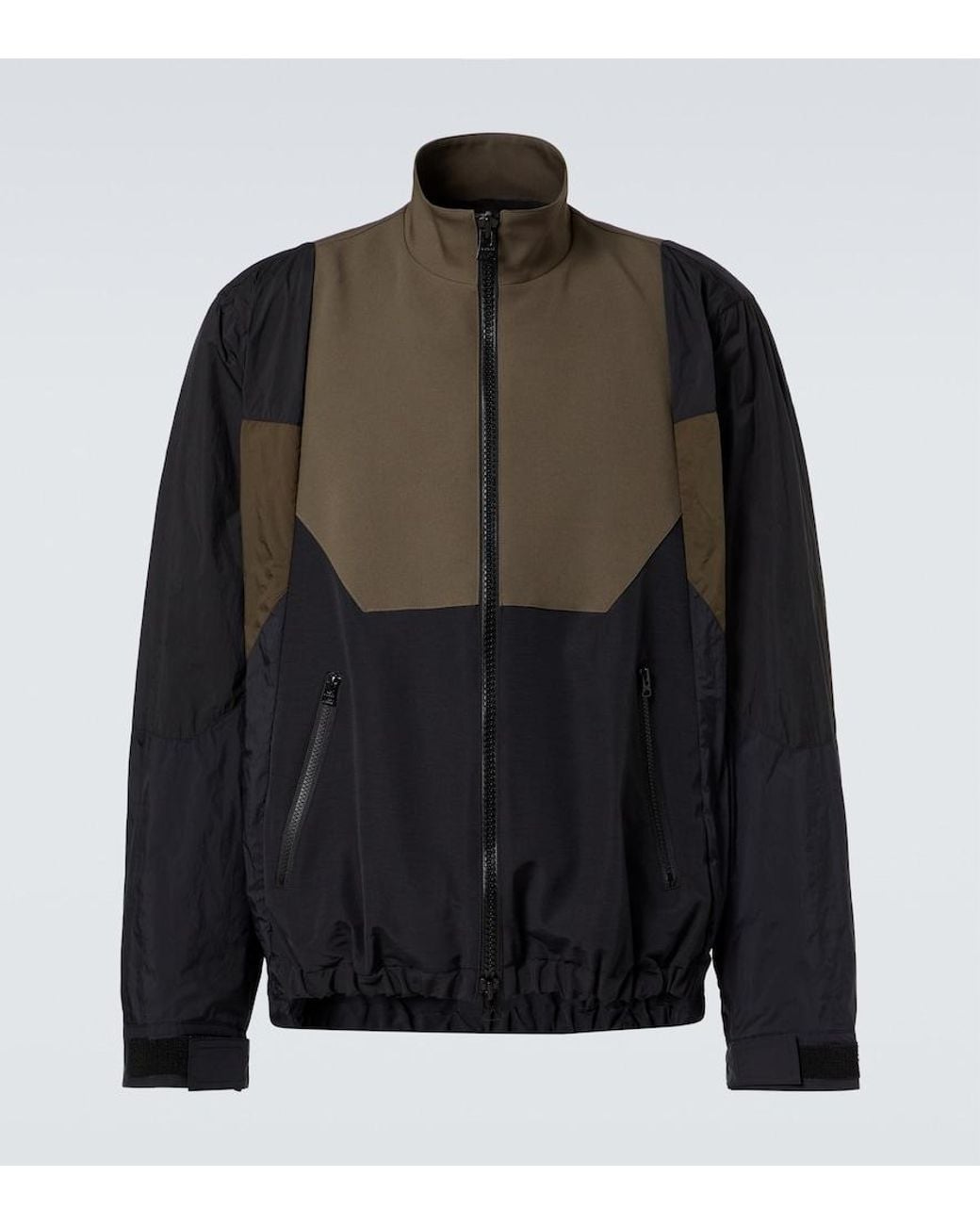 Sacai Black Matelasse Twill Jacket for men