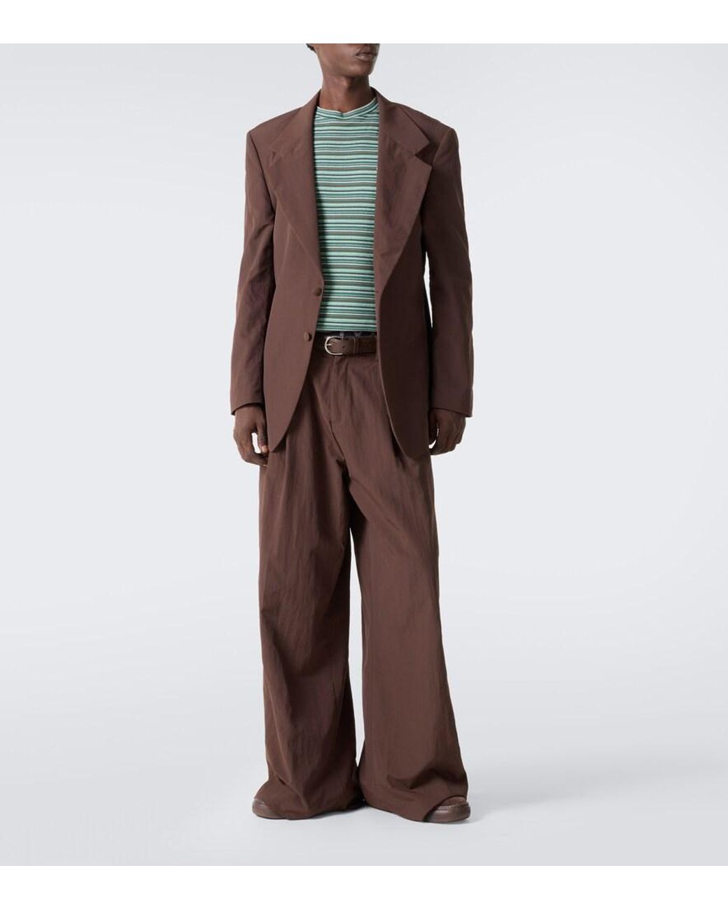 ERL Brown Camino Corduroy Mules for men