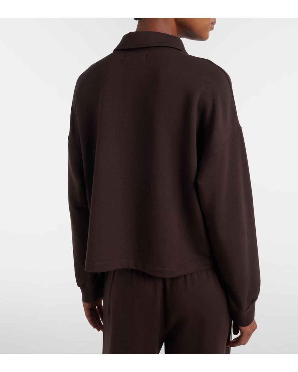 Velvet Brown Marian Polo Sweater