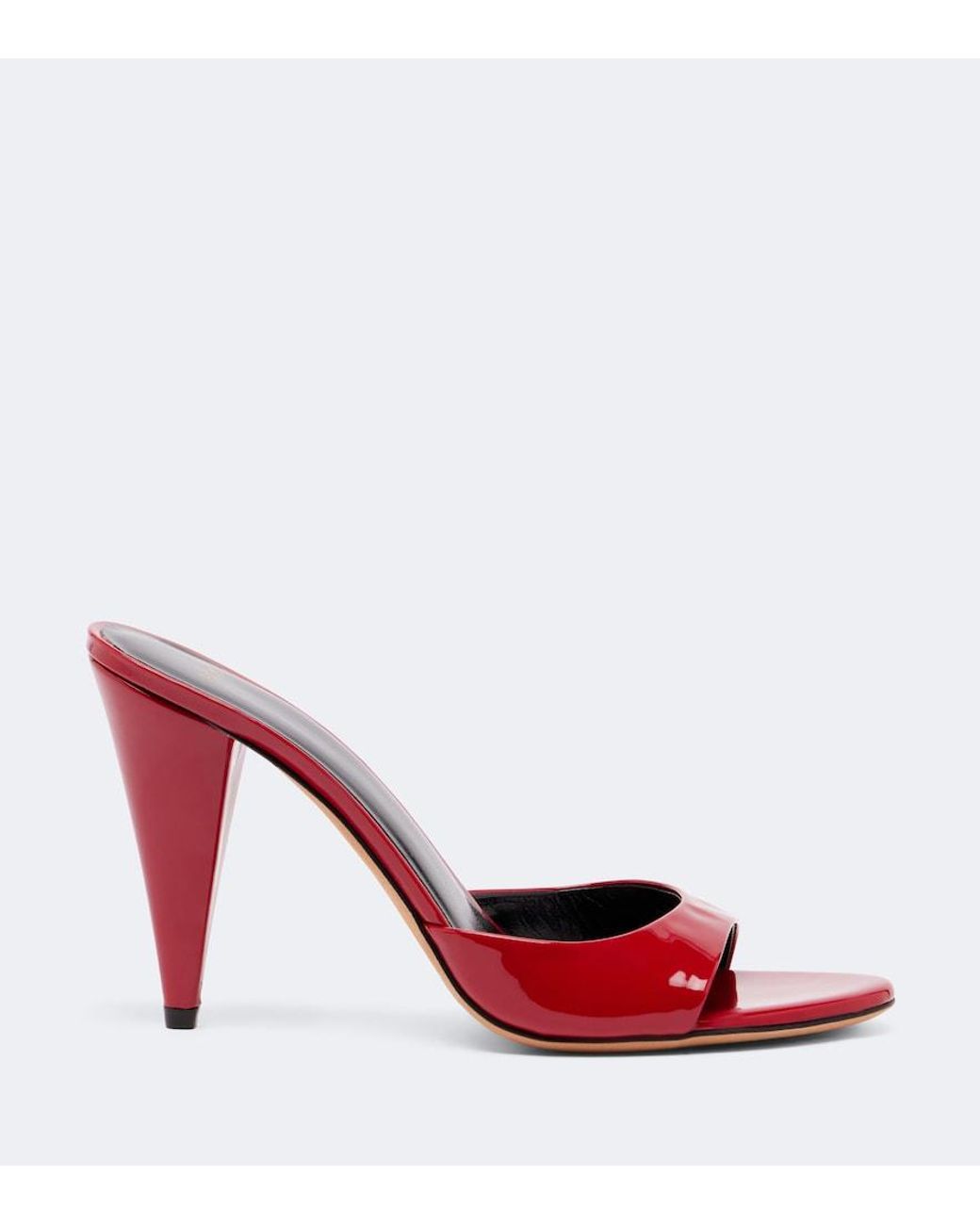 Jude Red Hew Patent Leather Mules