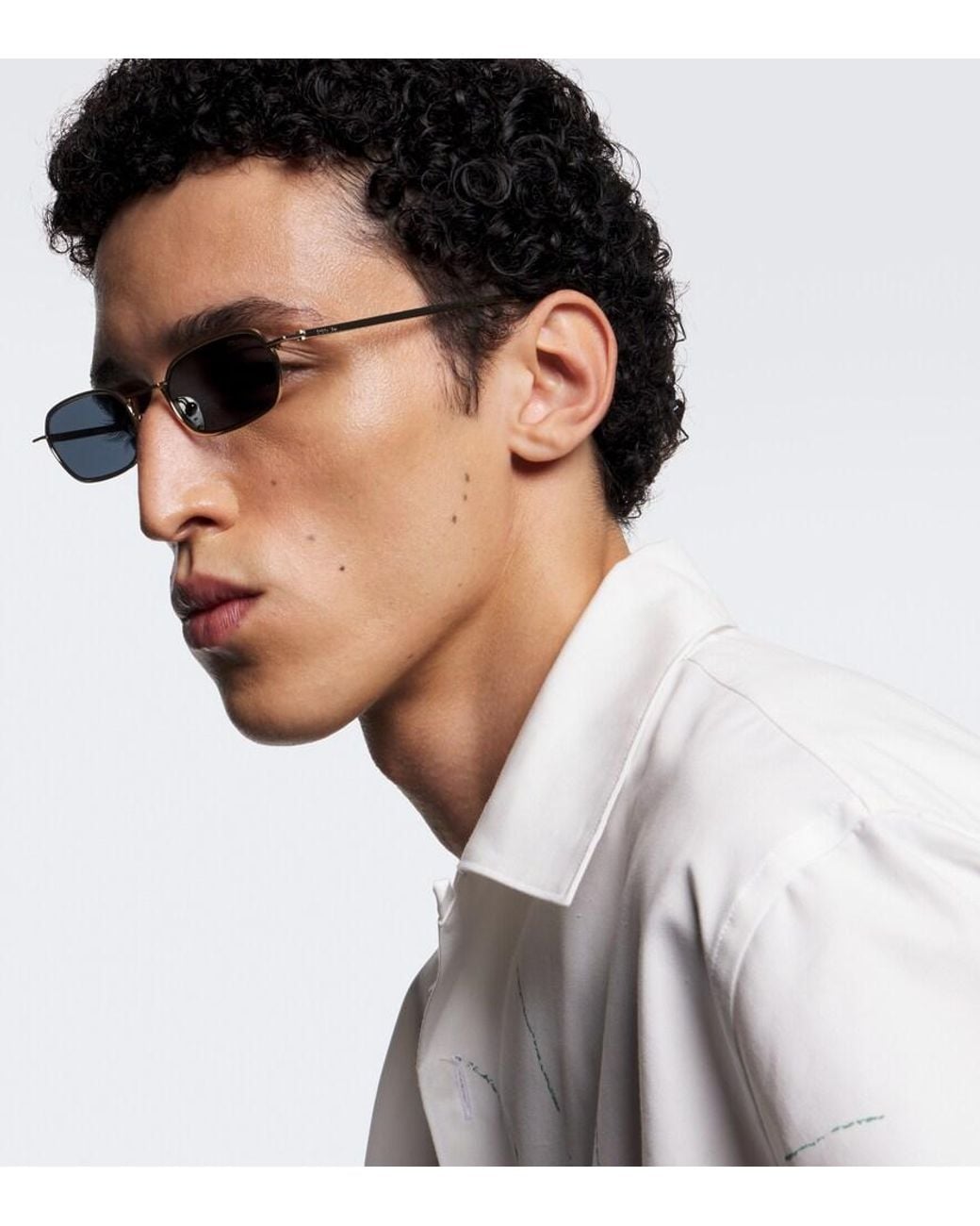 Prada Ovale Sonnenbrille in Blue für Herren