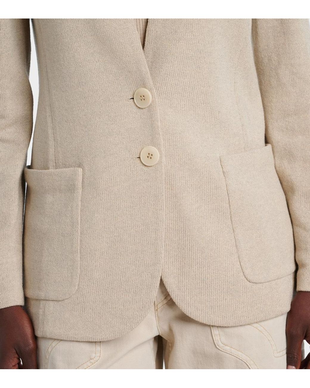 Isabel Marant Natural Olivia Wool-Blend Jacket