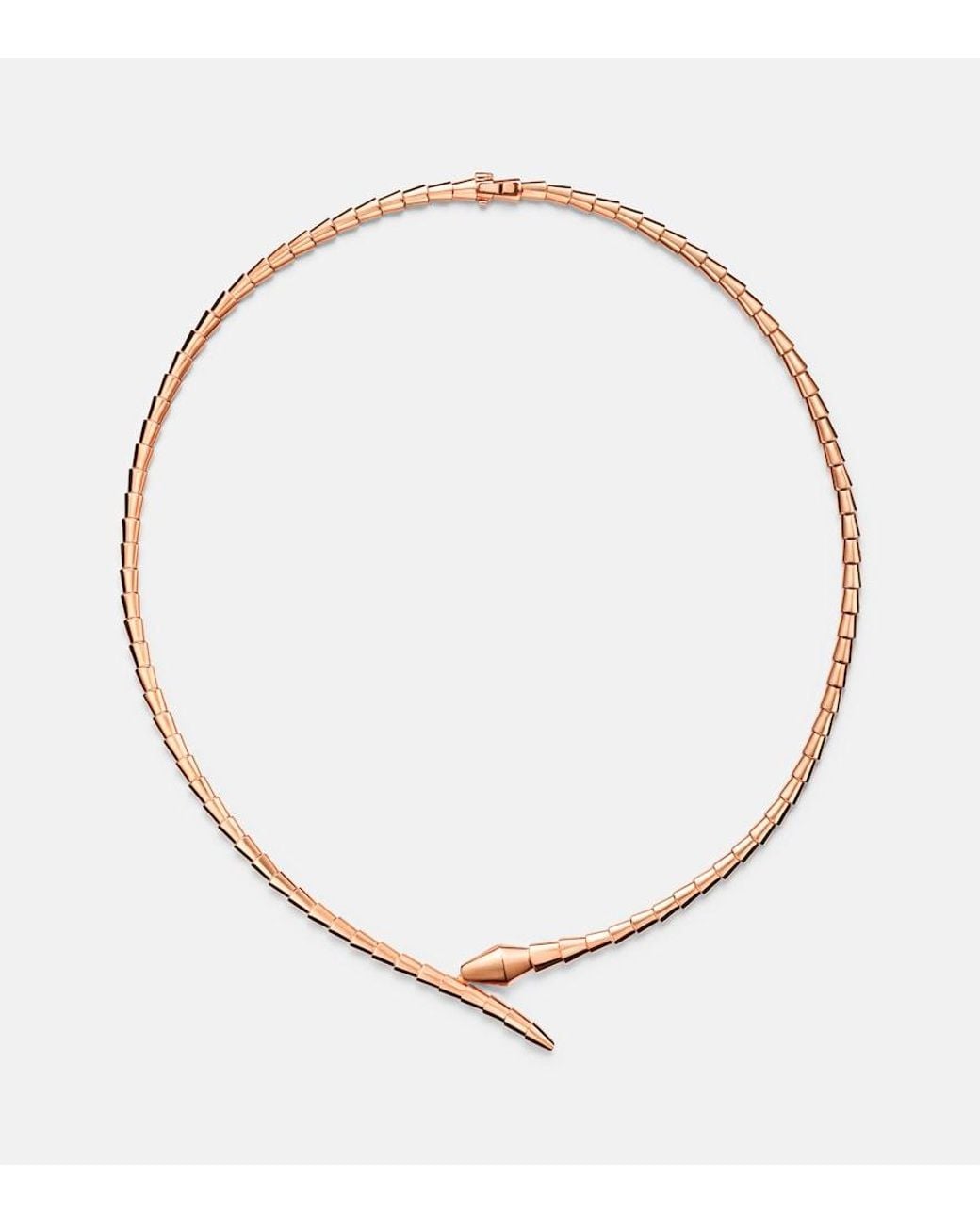 BVLGARI Metallic Serpenti Viper 18Kt Rose Necklace