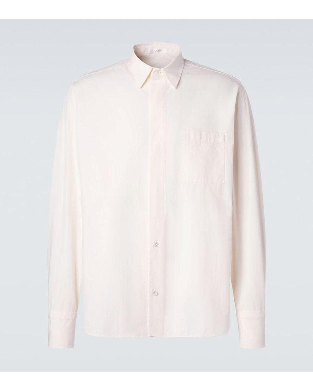 The Row White Marek Cotton Shirt for men