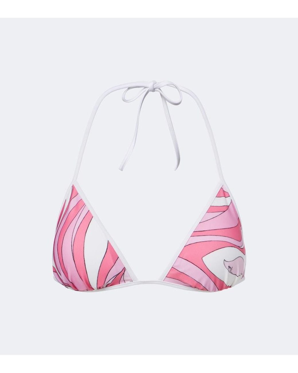 Emilio Pucci Pink Marmo Bikini Top