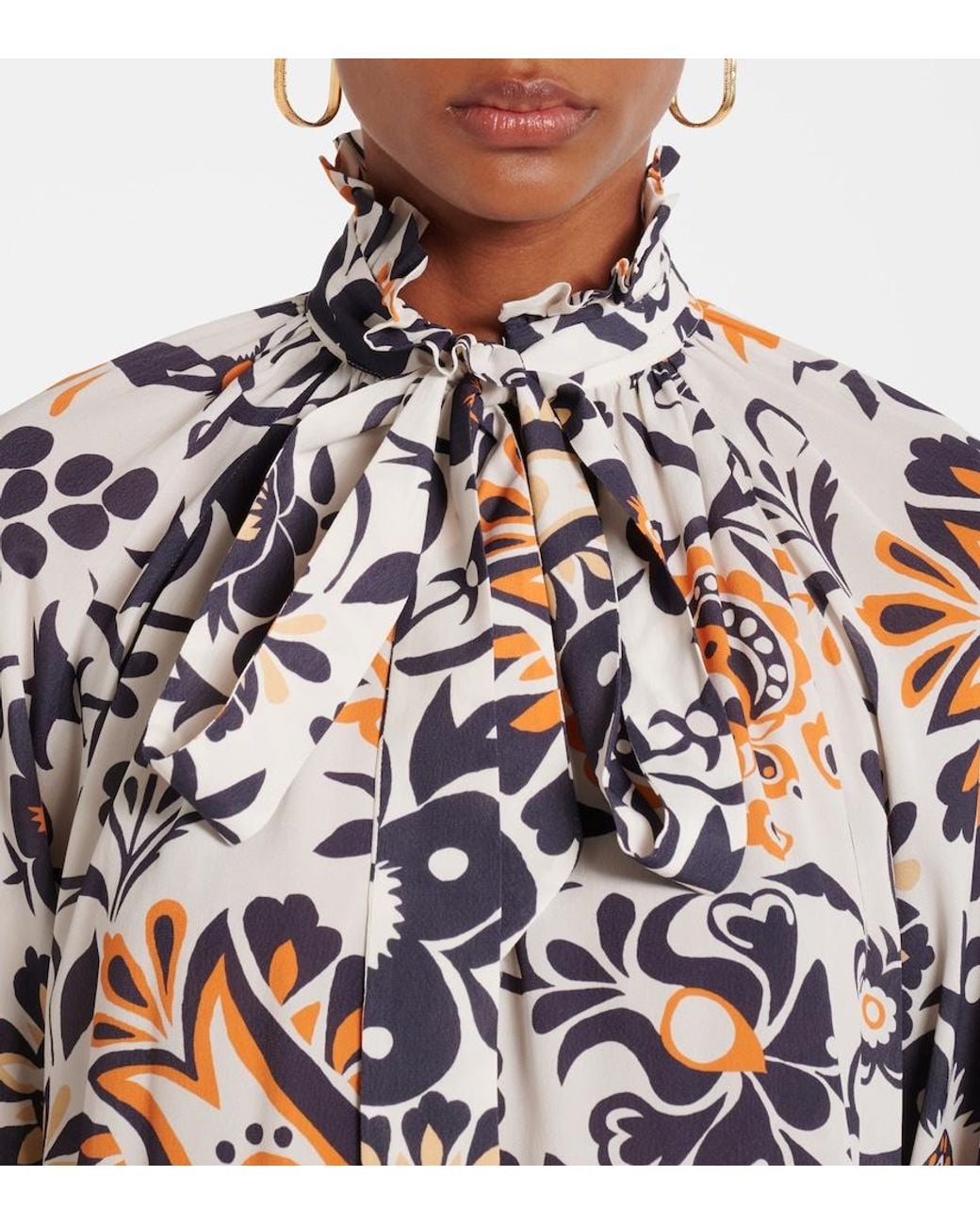 LaDoubleJ White Cerere Jacquard Blouse