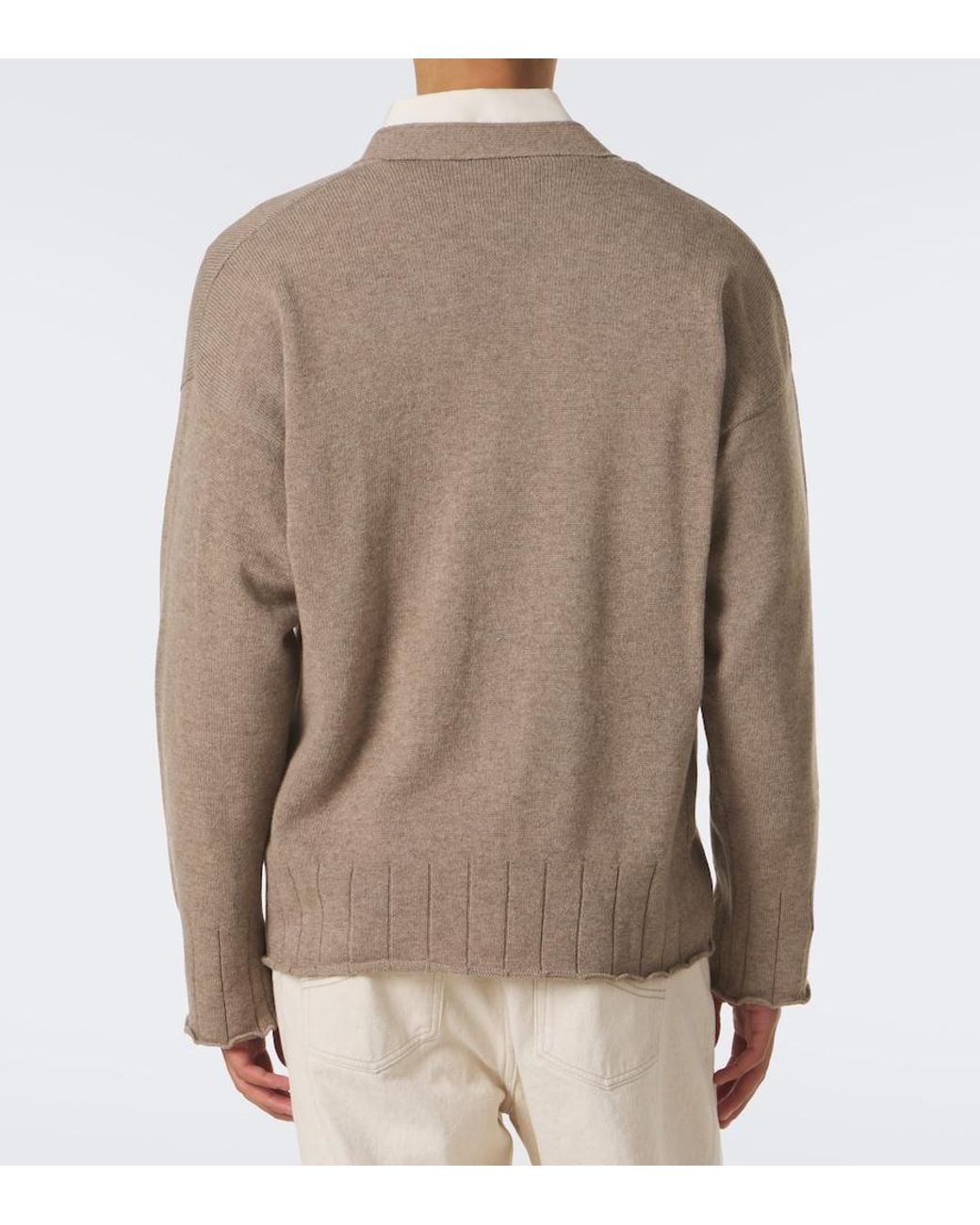 STÒFFA Brown Cashmere Cardigan for men
