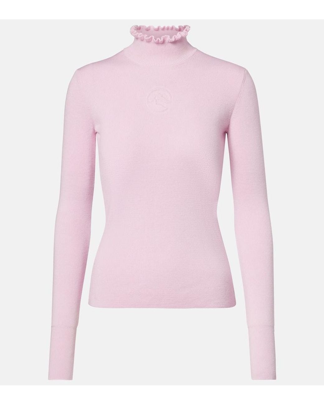 CORDOVA Pink Kitz Ribbed-Knit Wool-Blend Ski Top