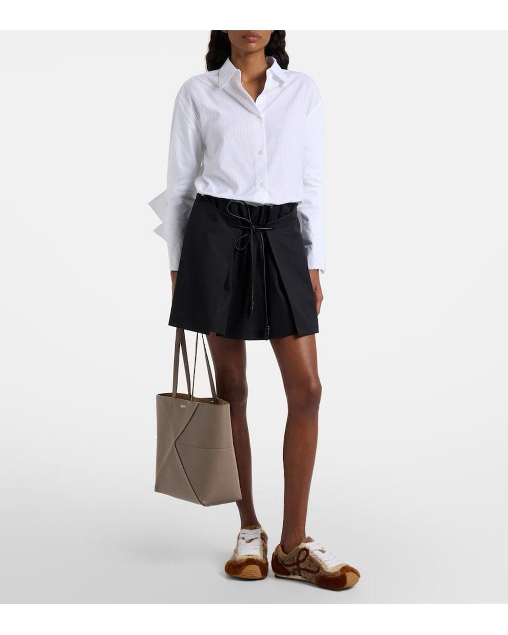 Loewe Natural Puzzle Fold Medium Leather Tote Bag
