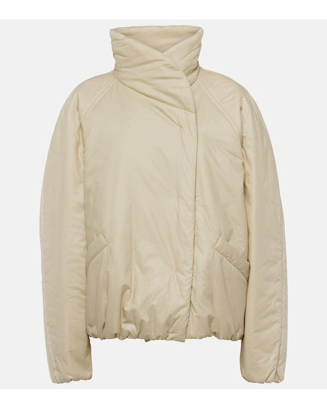 Isabel Marant Natural Dylany Padded Cotton-Blend Jacket