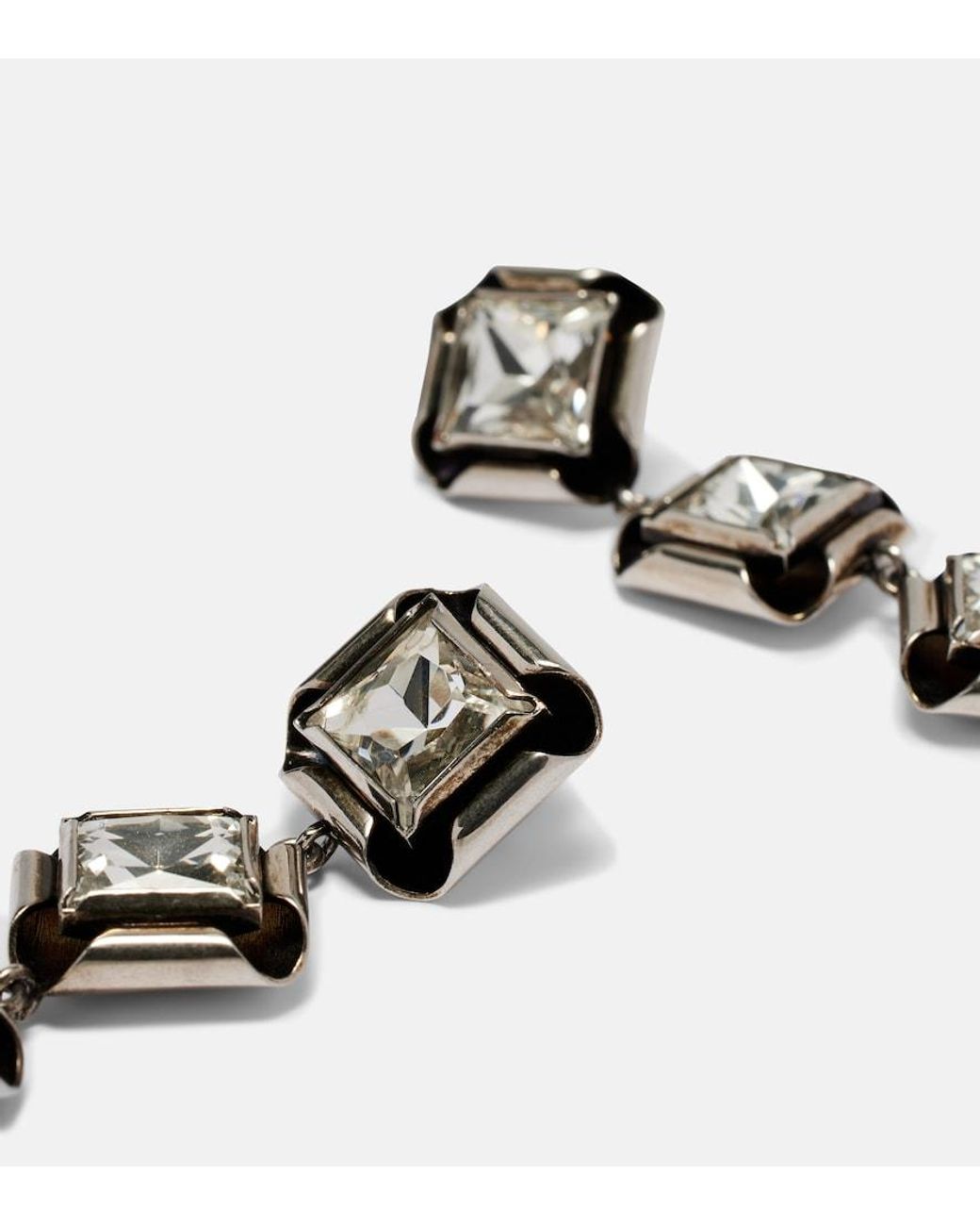 Pendientes Largos Con Cristales Givenchy de color Black