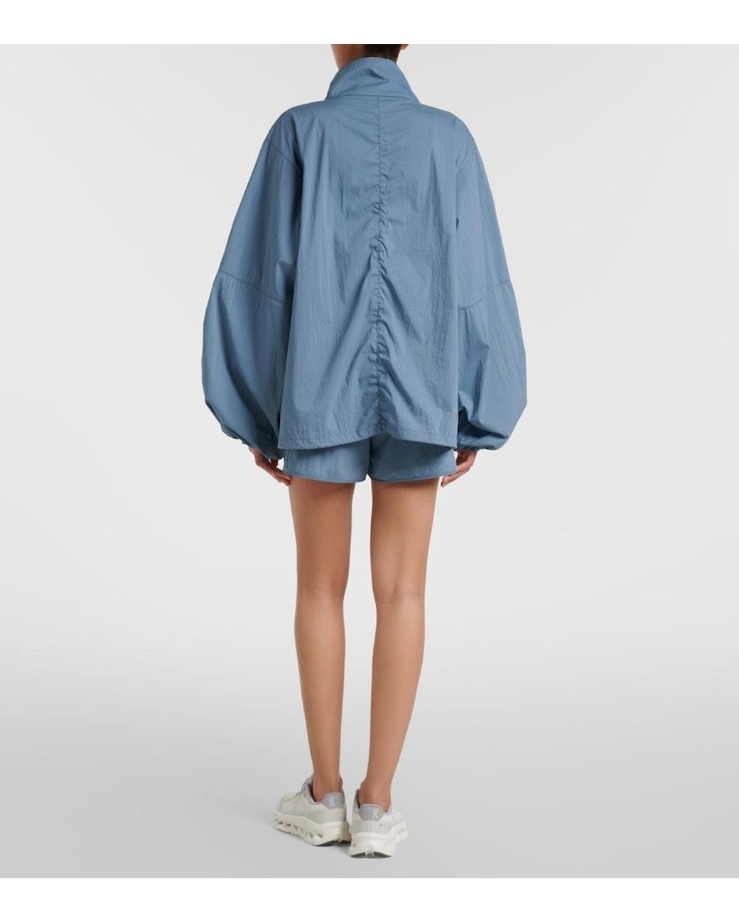Norba Blue Shell Cotton-Blend Jacket