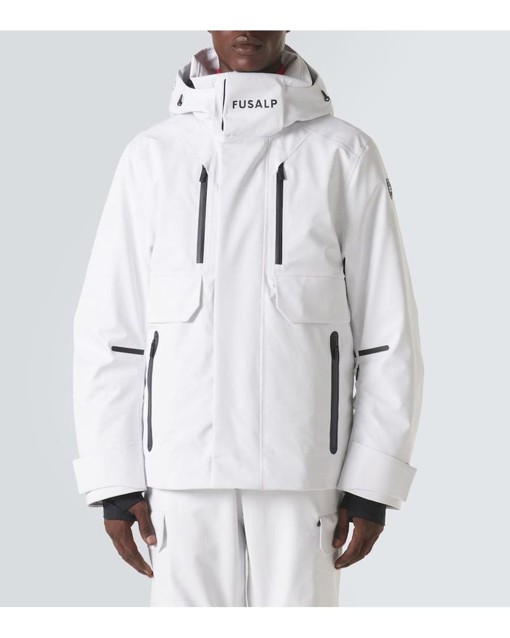 Fusalp White John Technical Twill Ski Jacket for men