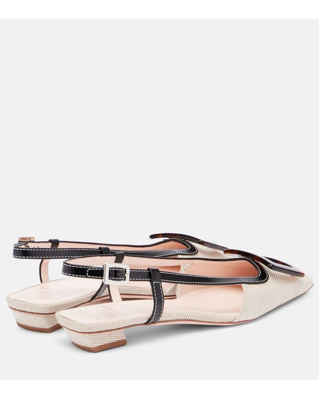 Roger Vivier Pink Belle Vivier 25 Slingback Pumps
