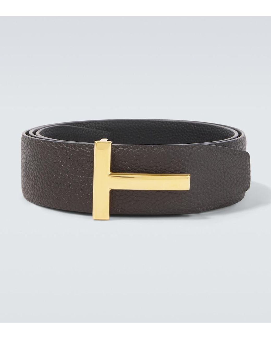 Cinturon de piel reversible Tom Ford de hombre de color Black