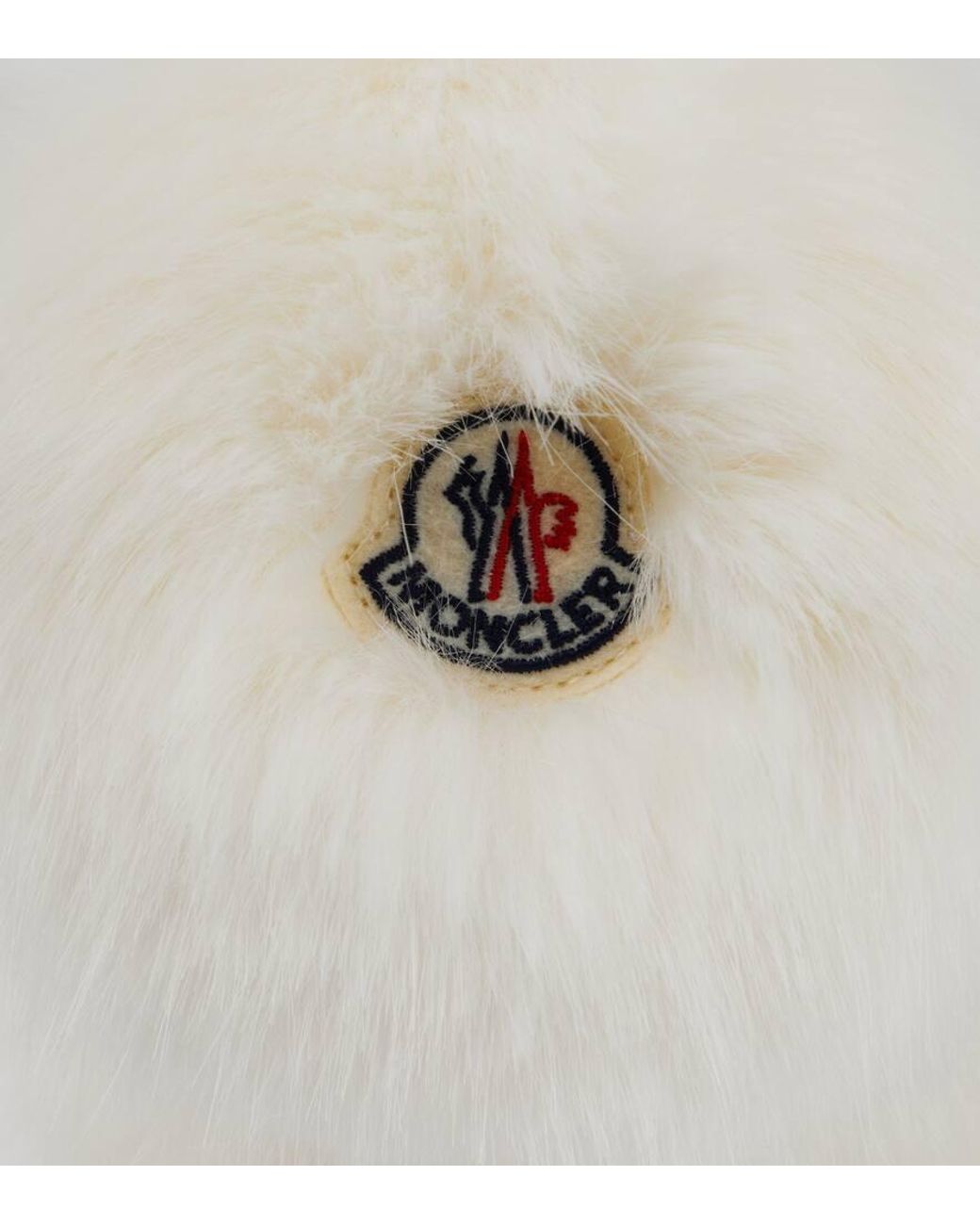Moncler Faux Fur Earmuffs in White | Lyst