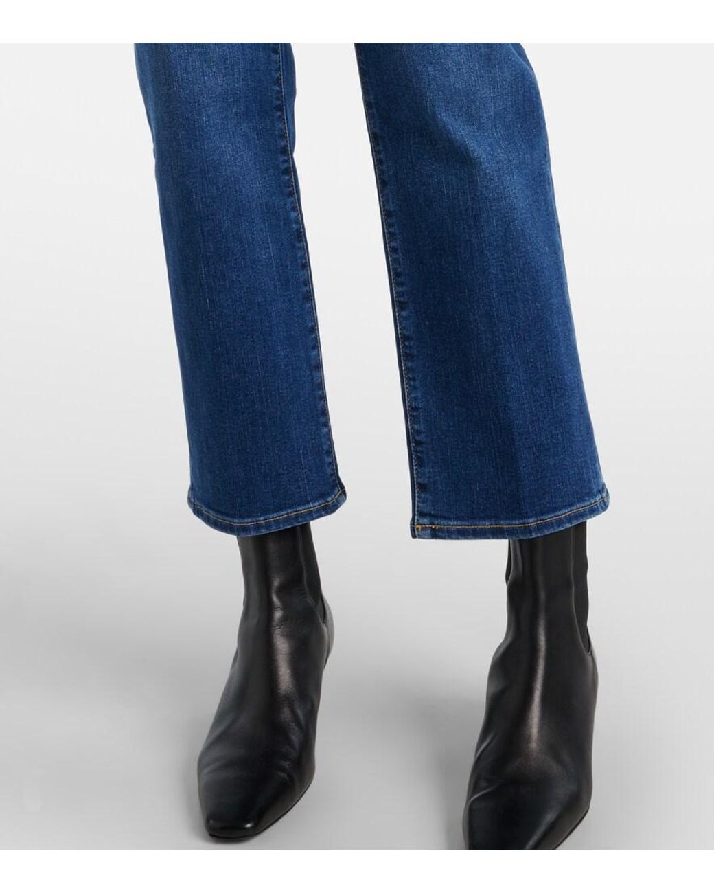 FRAME Blue Sleek Straight Jeans