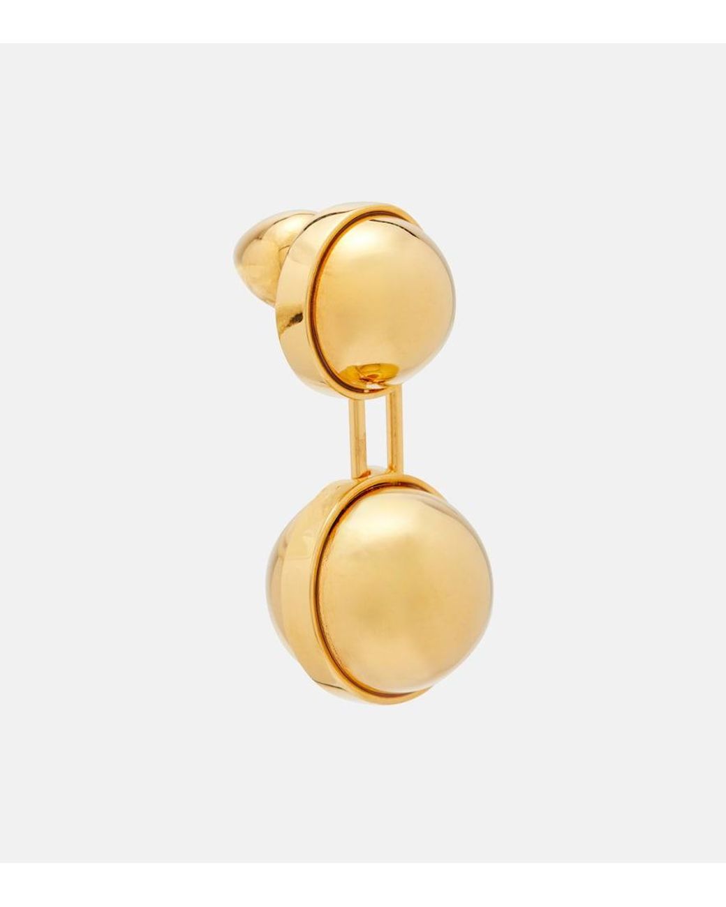 Alaïa Metallic Sphere Small Drop Earrings