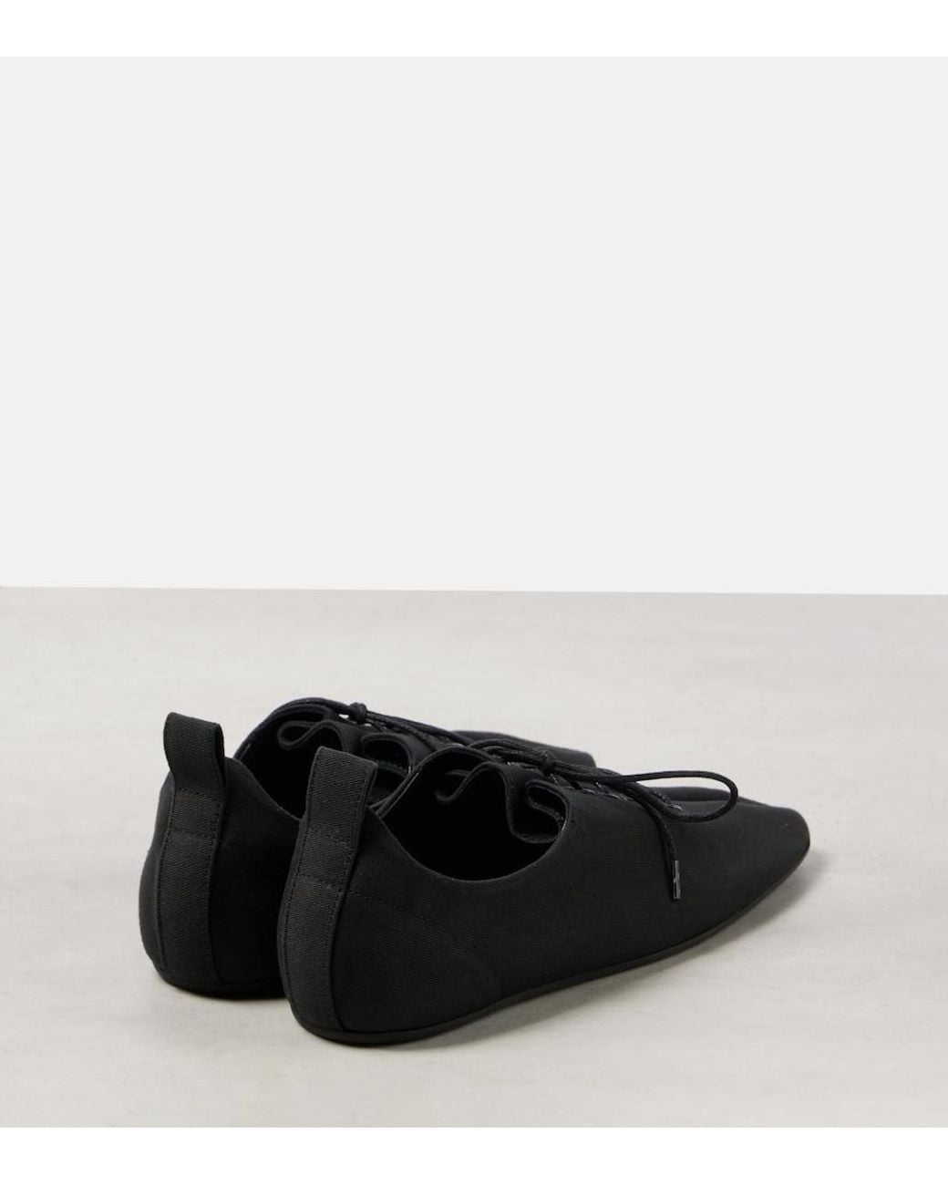 Totême Black Canvas Sneakers