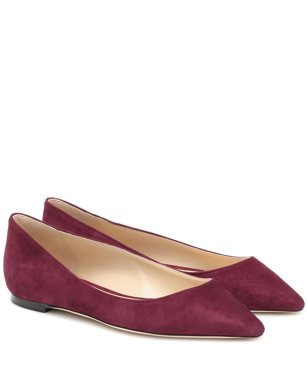 red jimmy choo flats
