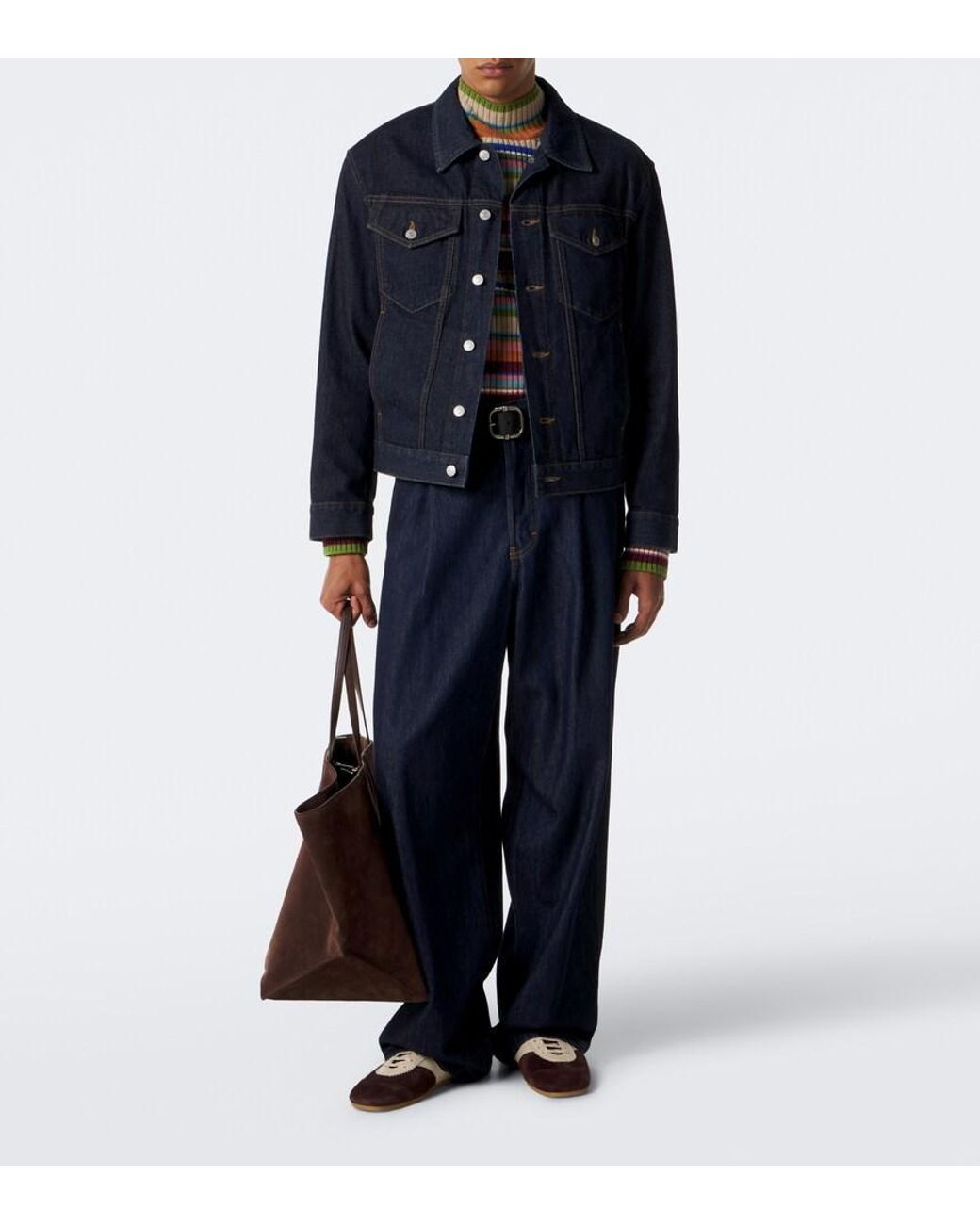 Dries Van Noten Blue Denim Jacket for men