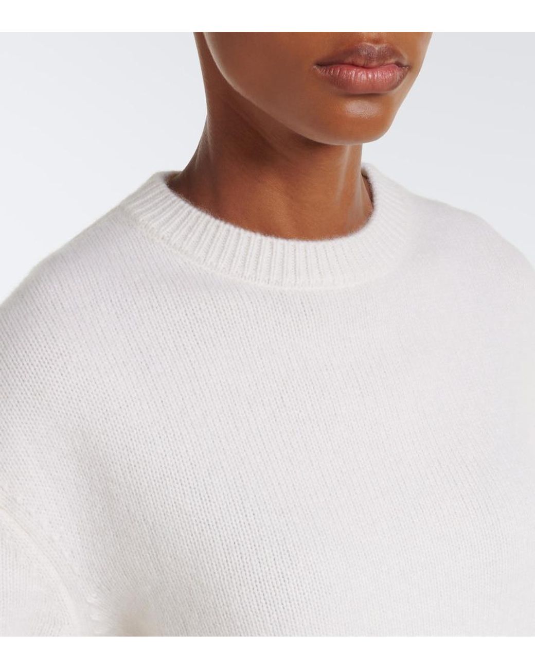 arch4 White Jackie Cashmere Sweater