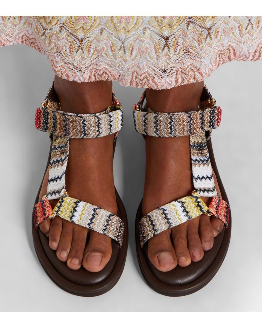 Missoni Multicolor Minnie Zigzag Sandals