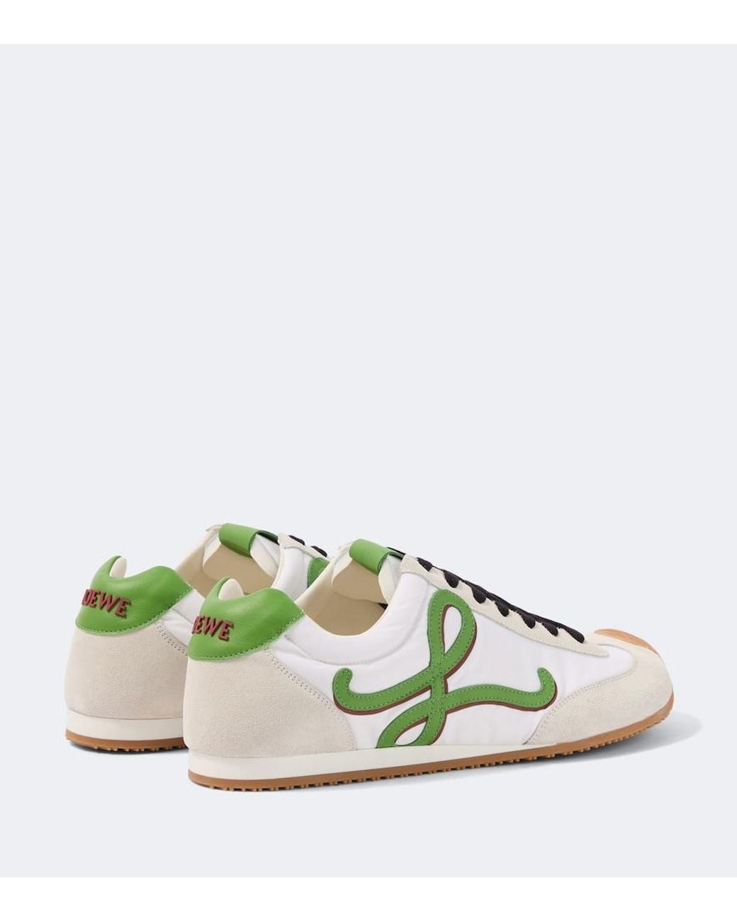 Loewe Green Apos;S Ballet Runner 2.0 Nylon And Calfskin Sneakers for men