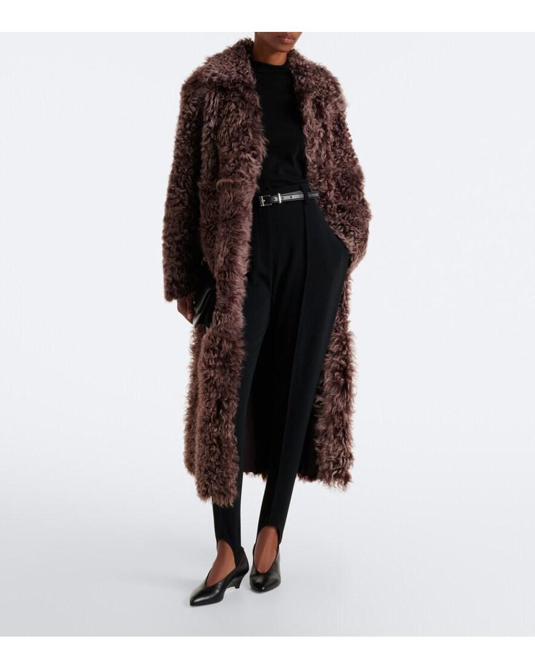 Arma Brown Cristina Reversible Shearling Coat