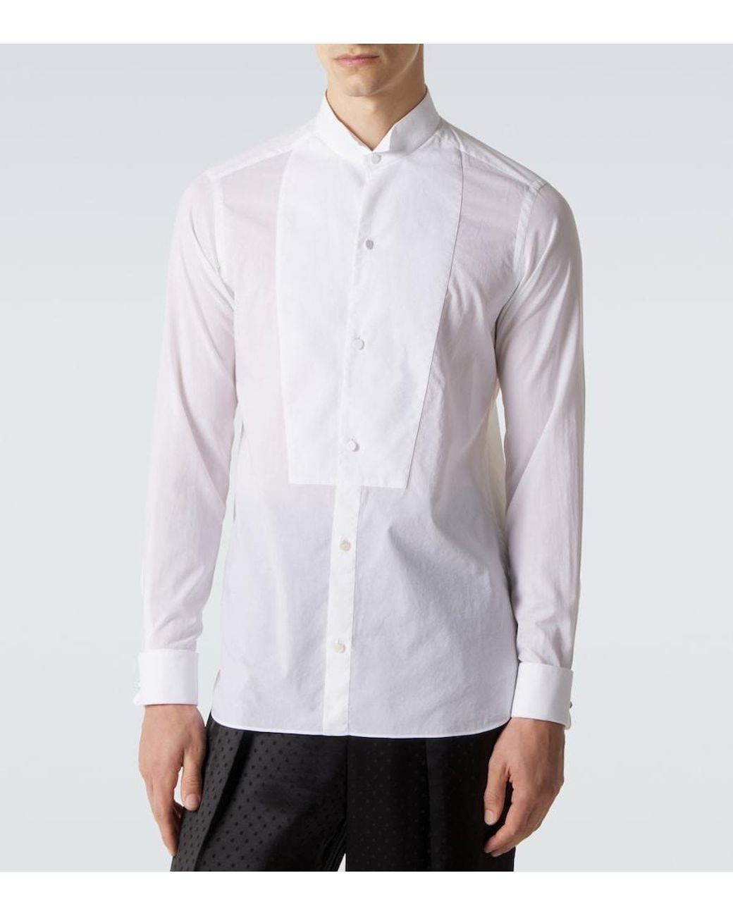Tom Ford White Cotton Muslin Shirt for men