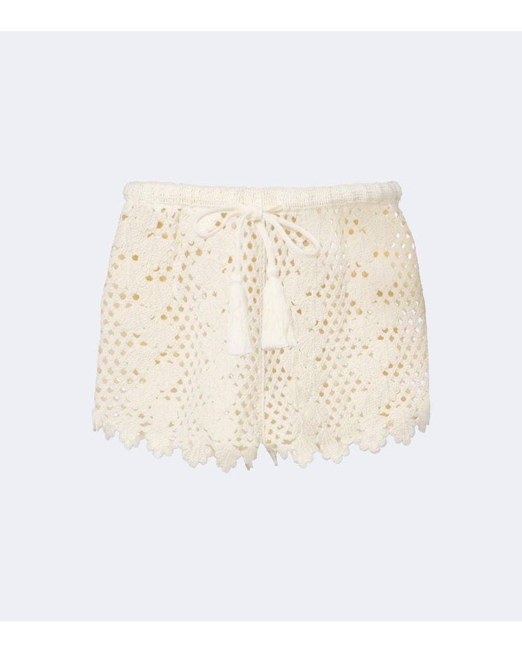 Posse Natural Saskia Crochet Shorts