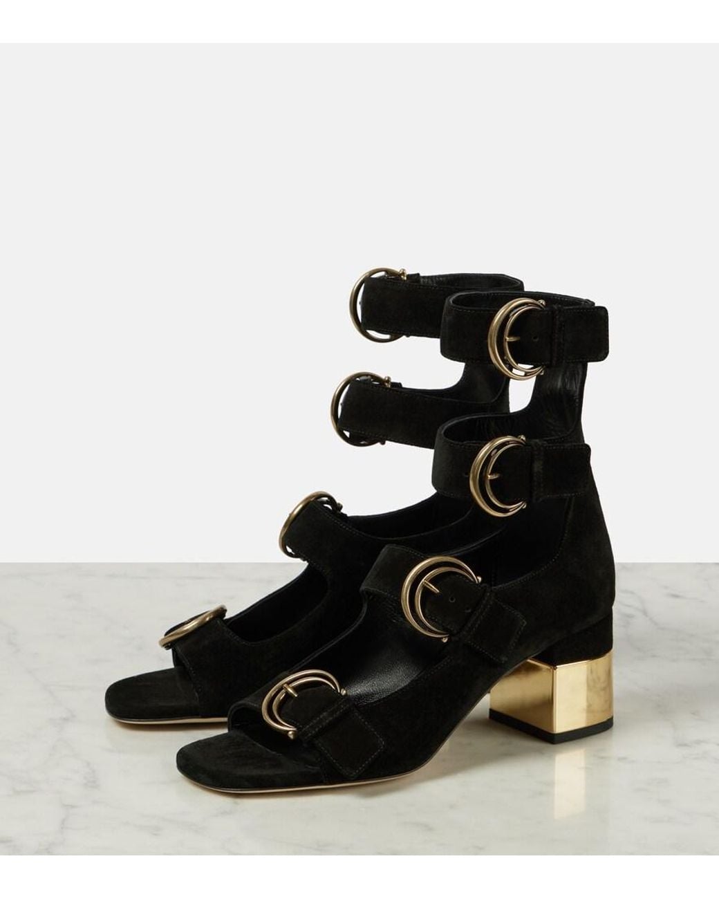 Chloé Black Alizè Heeled Sandal