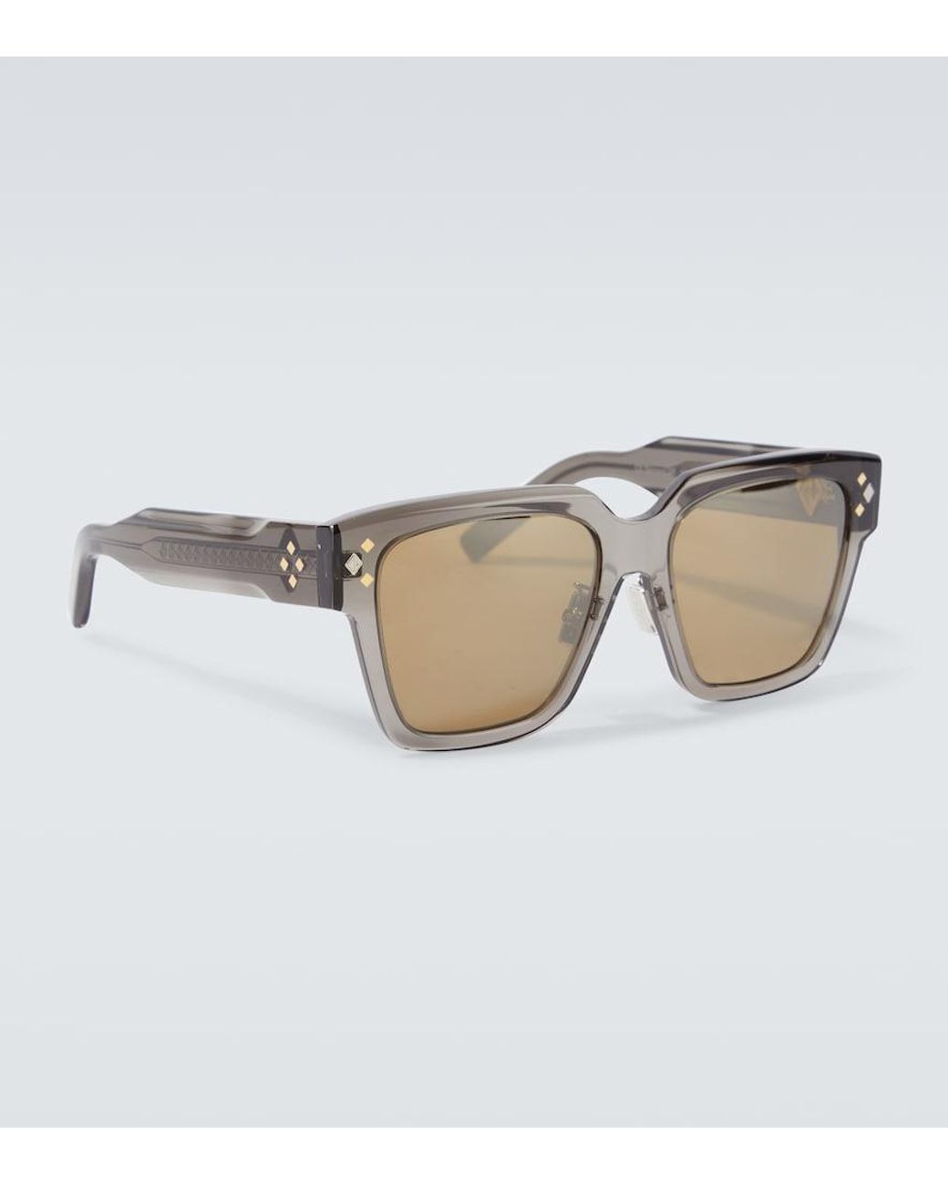 Dior Brown Cd Diamond S2I Square Sunglasses for men