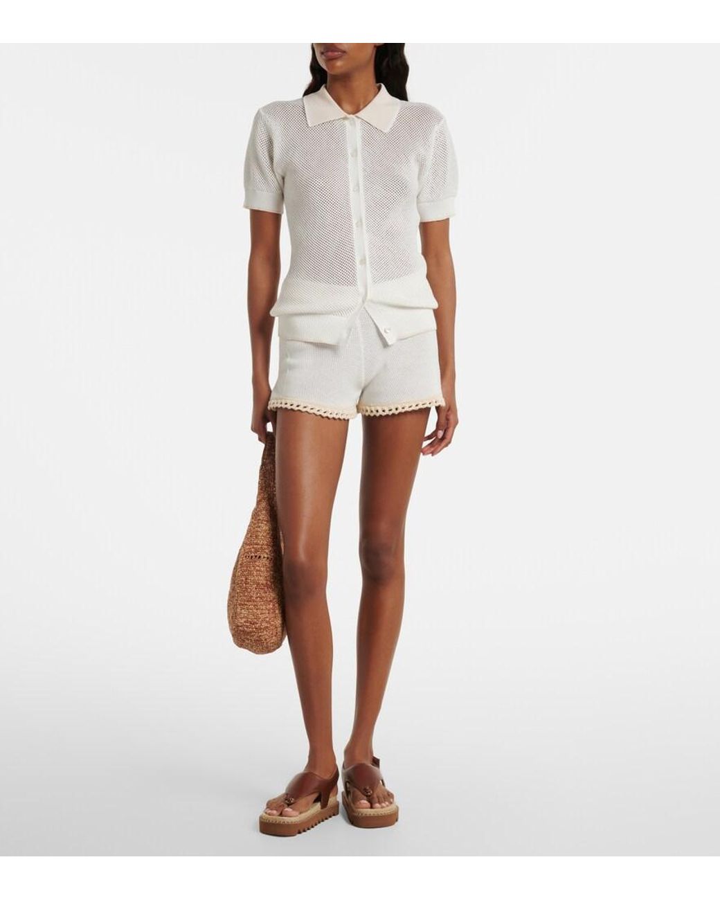 Stella McCartney Brown Gaia Thong Sandals