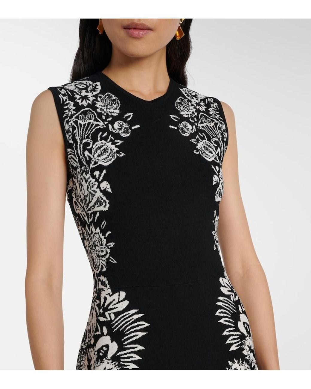 Ulla Johnson Black Liana Jacquard Midi Dress