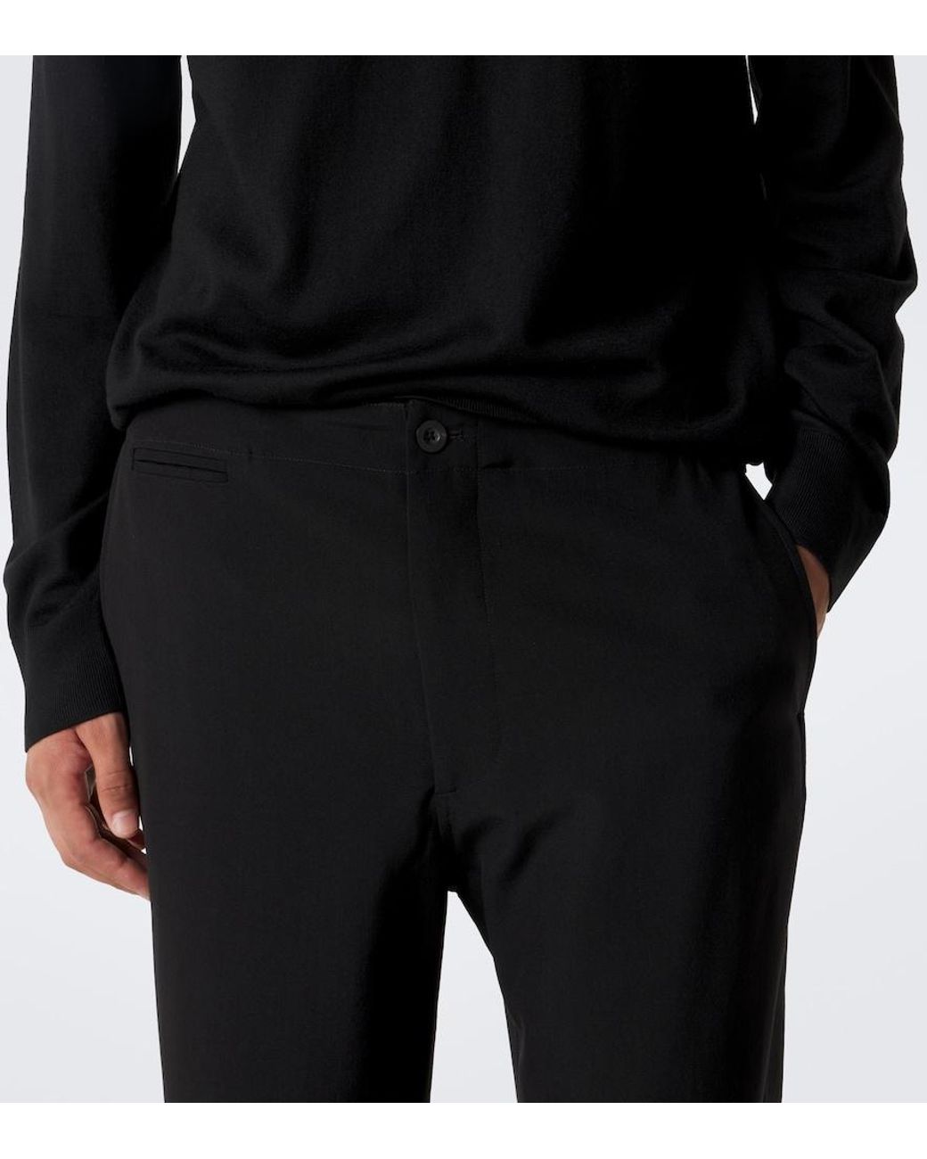 The Row Black Ramil Virgin Wool Wide-Leg Pants for men