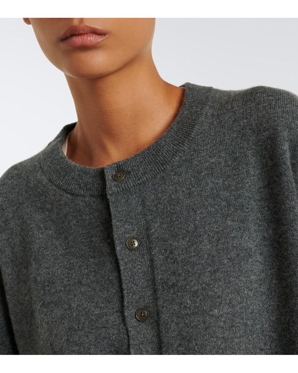 Extreme Cashmere Gray N°280 Bi Cashmere-Blend Sweater
